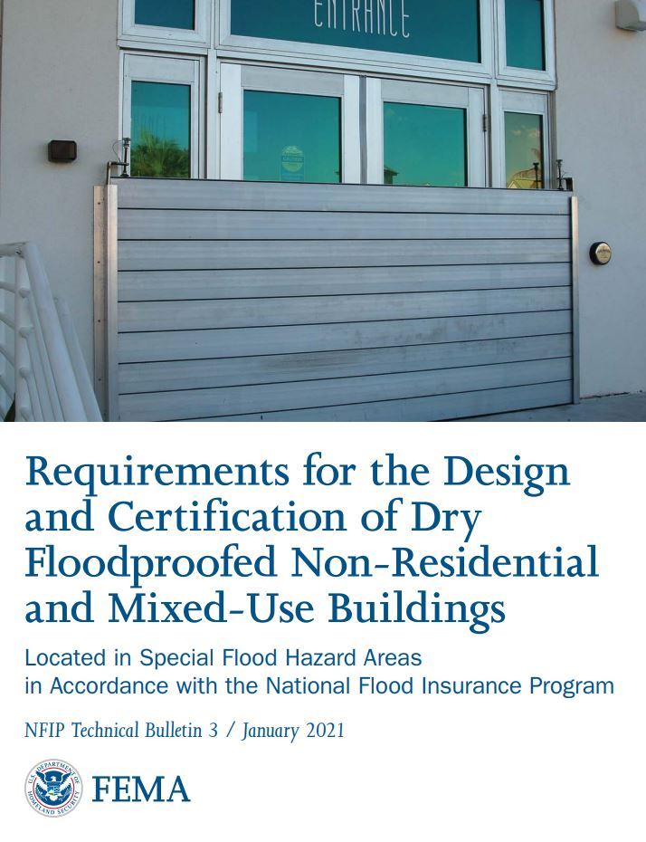Requirements for the Design and Certification of Dry Floodproofed Non-Residential and Mixed-Use TB-3