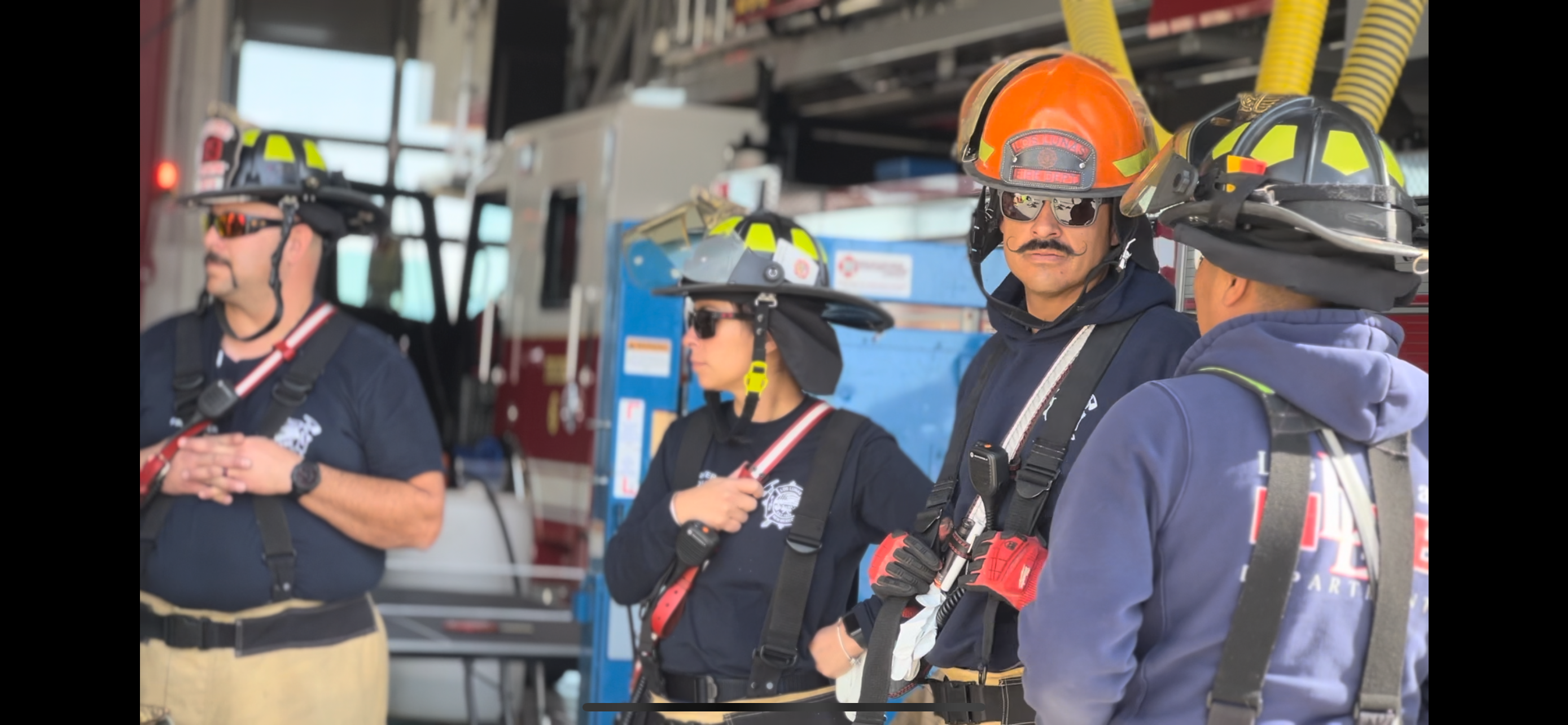 FD_Firefighters in training_in bay